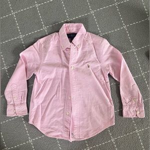 Pink Ralph Lauren Boys Button Down Size 4